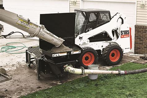 skid steer concrete pump rental|bobcat concrete pump attachment.